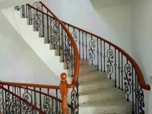 Diverse Styles of European Style Wrought Iron Stair Handrail